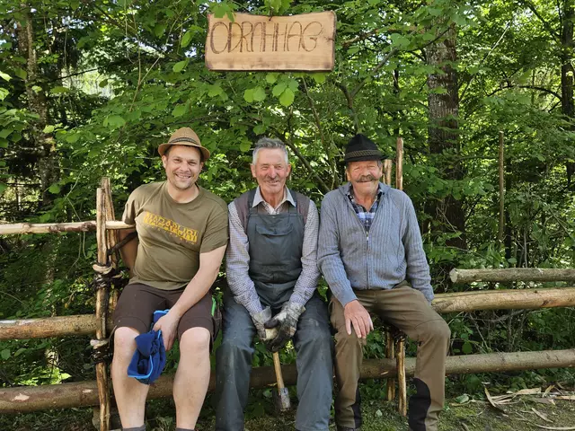 Martin und Johann Fahrnberger mit Franz Stamminger | Foto: Simon Glösl