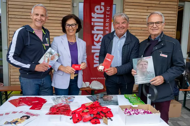 Jürgen Pfeiler, Augustine Gasser, Manfred Maierhofer, Ewald Wiedenbauer (v.l.n.r.). | Foto: Dieter Arbeiter