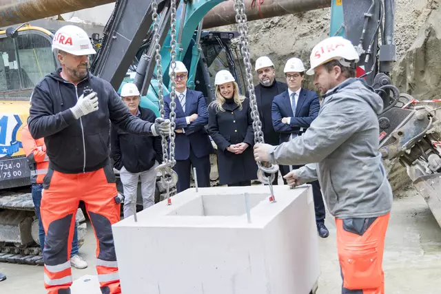 Die Grundsteinlegung des Festspielzentrums Ende der vergangenen Woche. | Foto: FSB2030/Neumayr/Leo
