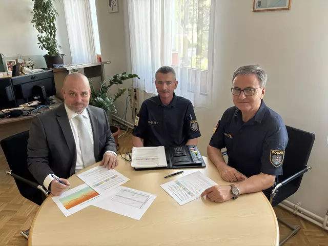 Die Polizei präsentierte die aktuelle Kriminalstatistik für das Jahr 2024 im Bezirk Hollabrunn. | Foto: Alexandra Goll