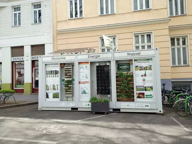 Der "MUGLI-Container" soll den Josefstädtern zeigen, wie man Dach-, Fassaden- und Innenraumbegrünung umsetzen kann. | Foto: GRÜNSTATTGRAU