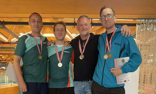 Alexander Siebenhofer (vo.li.), Bernhard Niemetz, Rolf Hofmeister und Johannes Siebenhofer zeigten in Straßwalchen Top-Leistungen. | Foto: Privat