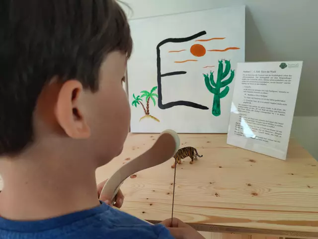 In der neuen Erlebniswelt im Obergeschoss wird hallstattzeitliches Leben durch interaktive Stationen und Originalfunde lebendig und greifbar gemacht. | Foto: Patricia Reiterer