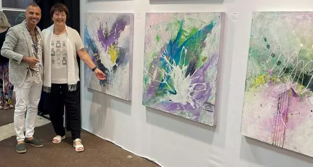 Cäcilia Schlapper präsentierte ihre Werke auf einer der renommiertesten Kunstmessen Europas, der „Monaco Art Fair“. | Foto: Cäcilia Schlapper