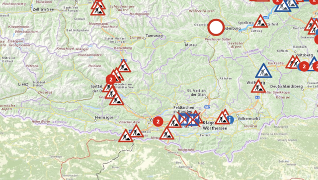 Hier ein aktueller Überblick zu den Baustellen in Kärnten. | Foto: Asfinag