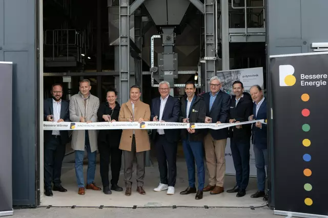 Burgenland Energie eröffnete in Eisenstadt ein erneuerbares Biomasse-Heizwerk. | Foto: Burgenland Energie AG