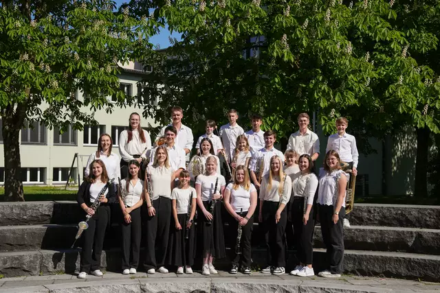Das "JUBLO (Jugendblasorchester) Eugendorf" unter der Leitung von Katharina Monger. | Foto: SBV