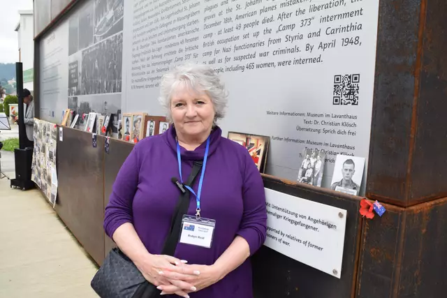 Robyn Reid aus Australien, Tochter von David William Reid (Gefangener im Stalag 18 A für fast 4 Jahre) | Foto: MeinBezirk.at