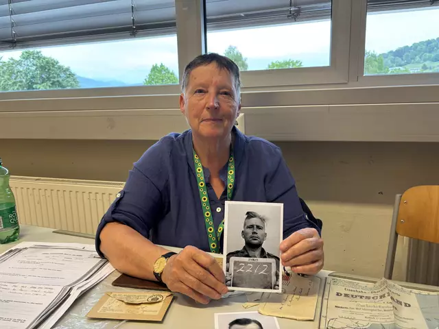 Duana Coppin aus New Oxford, Biceester. Sie ist die Enkelin von dem damaligen Kriegsgefangenen Eric Sims, der Mai 1941 in Griechenland gefangen genommen und nach Wolfsberg bracht wurde. | Foto: MeinBezirk.at