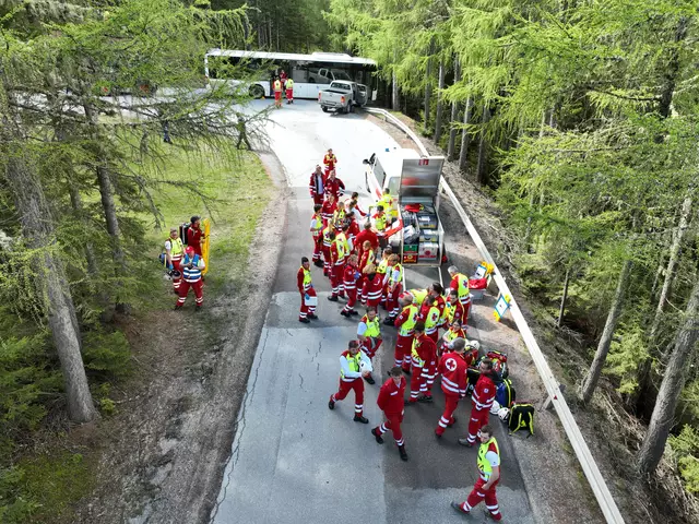 Übungszenario von Oben | Foto: Drohnenfoto Michael Doppler 