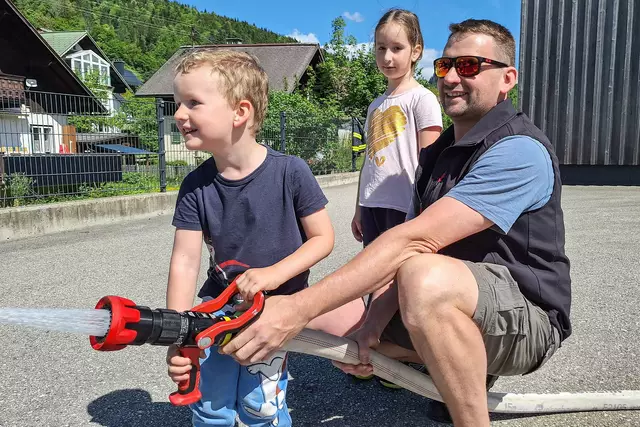 Reges Treiben herrschte kürzlich wieder bei der Kinder-Floriani-Feier der FF Bad Goisern. | Foto: FF Bad Goisern