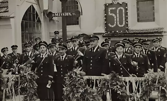 Bei der 50 Jahr Feier 1950 | Foto: c) Musikverein Wippenham