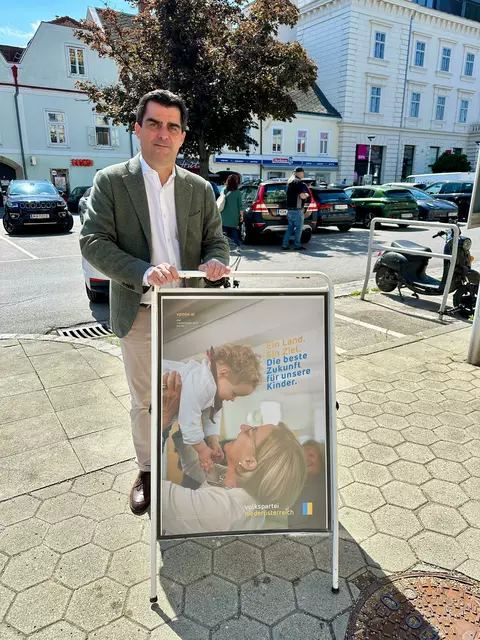 Christian Gepp (ÖVP): „Ein Land. Ein Ziel. Die beste Zukunft für unsere Kinder - Leuchtturmprojekte für Niederösterreich, von denen auch unser Bezirk Korneuburg profitiert.“ | Foto: Stadtgemeinde Korneuburg