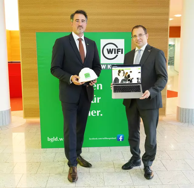 WIFI-Institutsleiter Thomas Jestl und Wirtschaftskammerpräsident Andreas Wirth  | Foto: WKB