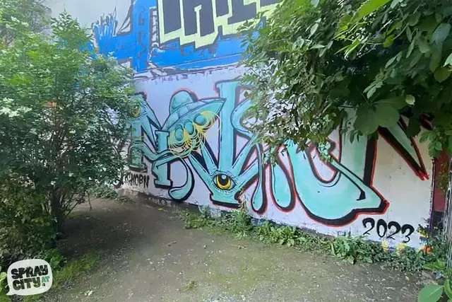 Im Schönbornpark wechseln die Graffitis stetig. | Foto: Spraycity