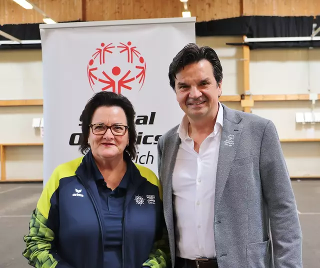 Präsident von Special Olympics Österreich Laurenz Maresch und Vizepräsidentin Ludmilla Remler | Foto: Edith Ertl