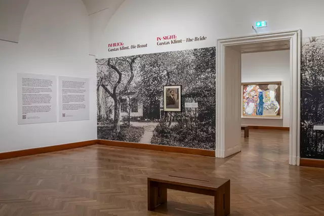 Blick in die Ausstellung "Im Blick: Gustav Klimt. Die Braut" im Oberen Belvedere. | Foto: Johannes Stoll / Belvedere, Wien