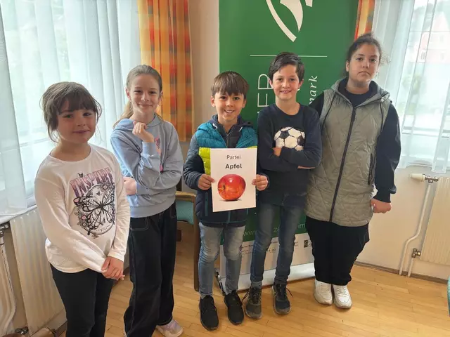 Die Apfelpartei stellte mit Herrn Aeneas den Bürgermeister. | Foto: VS Rosental