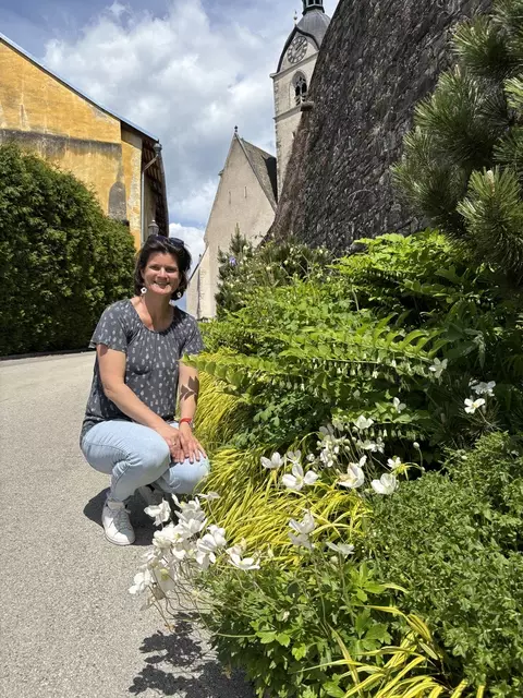 Redakteurin Astrid Siebert überzeugte sich von der Anpflanzung. | Foto: MeinBezirk