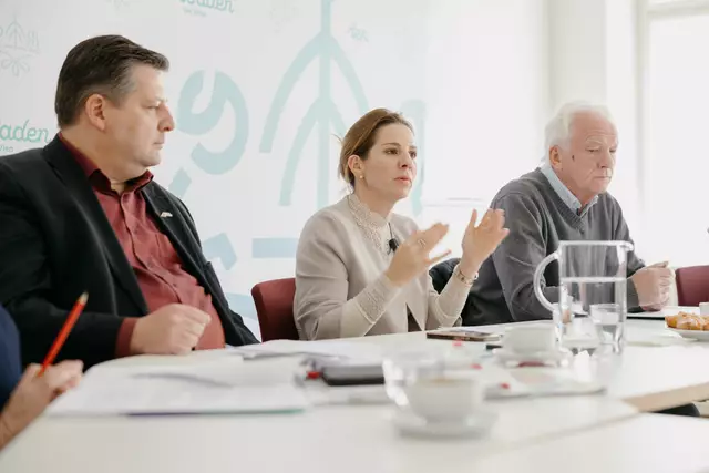 Vizebürgermeister Markus Riedmayer, Bürgermeisterin Carmen Jeitler-Cincelli und Vizebürgermeister Jowi Trenner. | Foto: 2024psb/c.kollerics