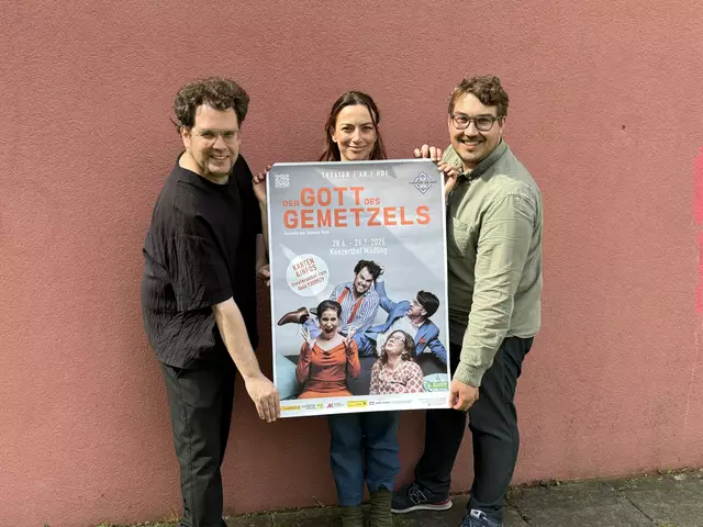 Das "Theater ab Hof"-Team freut sich schon auf die Aufführungen von "Der Gott des Gemetzels". | Foto: Hirss