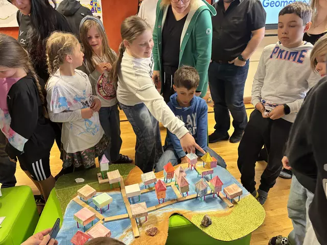 In einem Workshop befassten sich die Kinder eine Woche lang mit Architektur.