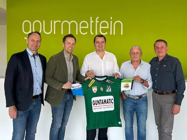 SVR-Vorstandsmitglied Markus Bast, Präsident Thomas Gahleitner, gourmetfein-Chef Florian Hippesroither, Eigentümer Fritz Floimayr und SVR-Vorstandsmitglied Roland Daxl. | Foto: SVR