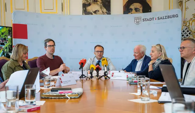 Nach einem Jahr Stadtregierung wurde Bilanz gezogen. | Foto: Stadt:Salzburg - Alexander Killer