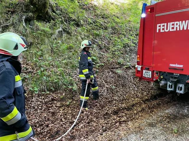 Der Einsatz dauerte insgesamt zwei Stunden, wie Einsatzleiter Stefan Göttlinger abschließend berichtete. Der Lkw wurde erfolgreich befreit und konnte seine Fahrt fortsetzen.  | Foto: Bfkdo Amstetten