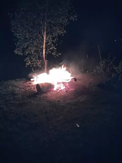 Ein Lagerfeuer löste in der Nacht einen Flächenbrand nahe dem Strandbad aus. | Foto: FF Vorderthiersee