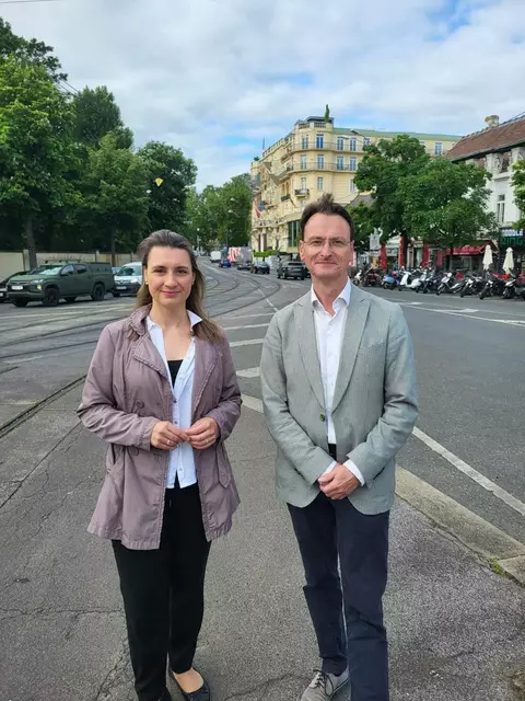 Die neue Spitze in Hietzing: Die angehende Bezirksvorsteherin Johanna Sperker und ihr künftiger Stellvertreter Thomas Gerstbach.  | Foto: VP Hietzing