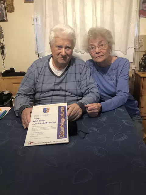 Erich Lang beging den 85. Geburtstag. | Foto: Gemeinde Deutsch Schützen-Eisenberg