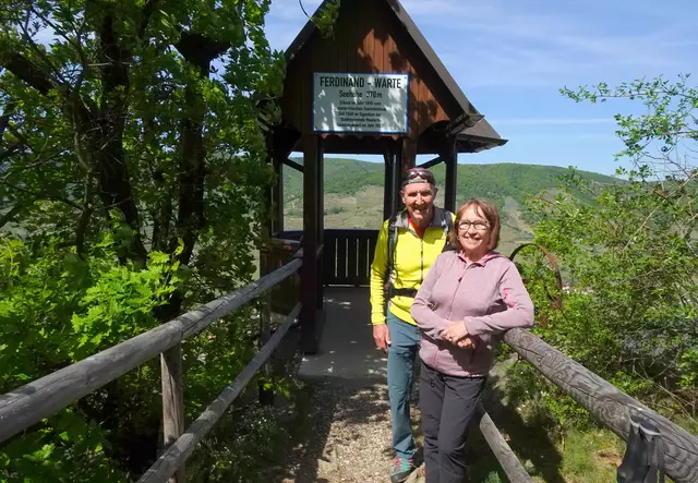 Gigi und ich vor der Warte