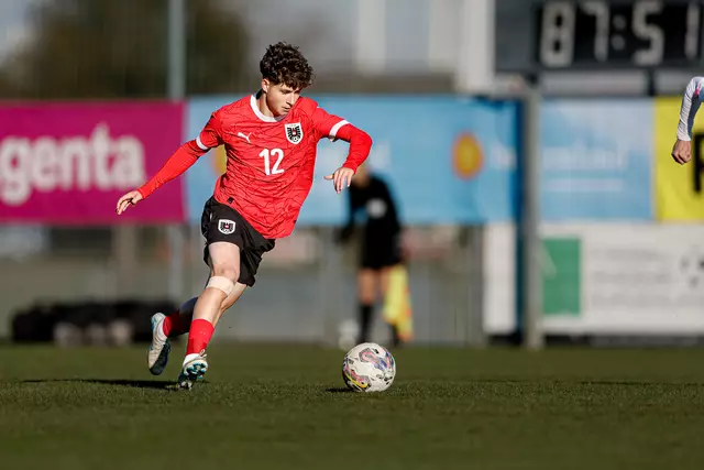 U18-Nationalspieler David Falkner aus Niederthai unterschrieb bei der WSG Tirol seinen ersten Profivertrag. | Foto: ÖFB/Tugrul Karacam