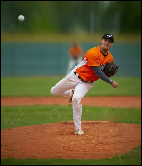 Der Importspieler Riley Ruud von den Centurions trug mit seinem Können zum Doppelsieg der Welser Baseballer beim Home Opener in der Messestadt bei. | Foto: Günter Leitenbauer