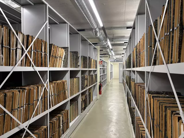 Das Belüftungssystem hält Temperatur und Feuchtigkeit konstant, sodass die Bücher keinen Schaden tragen und die Gaslöschanlage schützt die Bücher im Fall eines Brandes. | Foto: Luise Schmid/MeinBezirk
