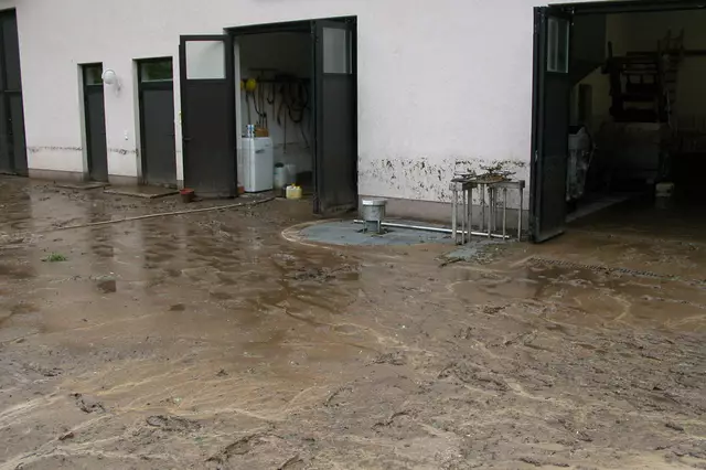 Zwei Fluten, im Mai und Juli 2005, richteten in Pabneukirchen große Schäden an.   | Foto: Robert Zinterhof