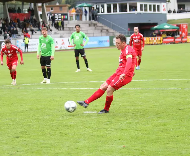 René Prantl, hier im Spiel gegen Wals-Grünau, verwandelte auch gegen den FC Dornbirn einen Elfmeter. | Foto: Peter Leitner