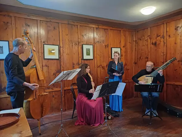"Rosarum Flores" mit Elisabeth Irvine - Mezzosopran, Ilse Strauss - Blockflöte, Wolfgang Praxmarer - Laute, Johannes Gasteiger - Violone | Foto: Monika Hammerl