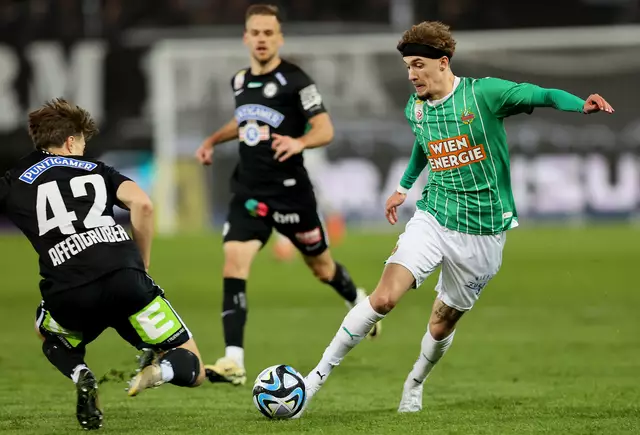 Der SK Rapid Wien trifft am Sonntag in Wien auf den SK Sturm Graz. | Foto: GEPA pictures