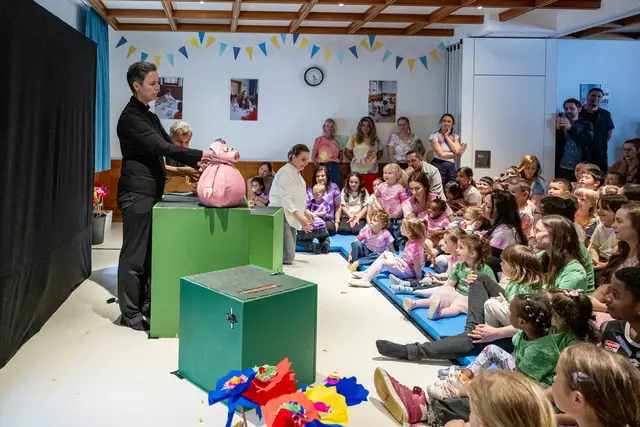 Den größten Spaß hatten die Kinder bei der offiziellen Eröffnung des Kindergarten Altstadt.