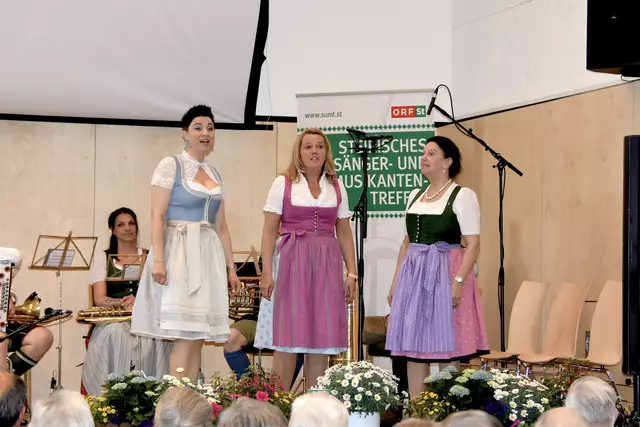 Das EKG-Terzett aus Thannhausen begeisterte mit seinem Gesang. | Foto: MeinBezirk