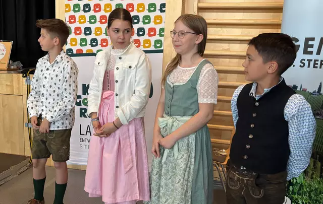 Der Vorstand des neuen Kindergemeinderates in St. Stefan ob Stainz. | Foto: Löschnig