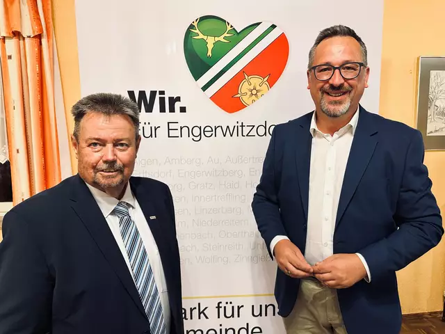 Bgm. Herbert Fürst und Obmann Christoph Meisinger (r.) | Foto: ÖVP/Johannes Kapl