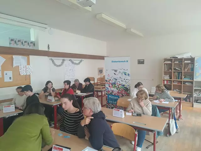 Das Projekt bringt Schüler und Senioren zusammen. | Foto: Diakoniewerk