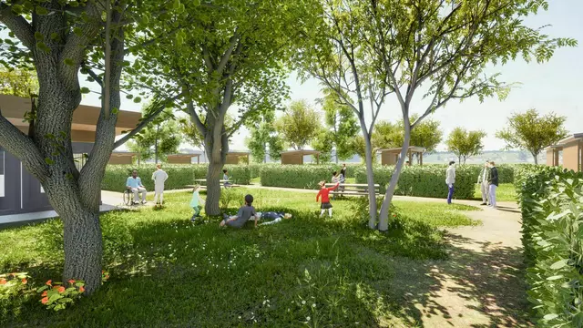 Die Gartenparzellen in Floridsdorf sind für Familien mit Kindern reserviert. | Foto: Knollconsult Umweltplanung ZT GmbH / Niklas Kandelsdorfer