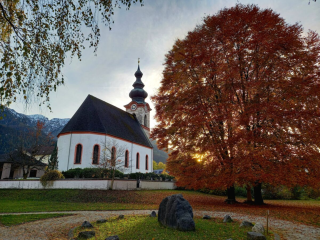 Eine warme Abendstimmung in Großgmain. | Foto: H.Bachinger