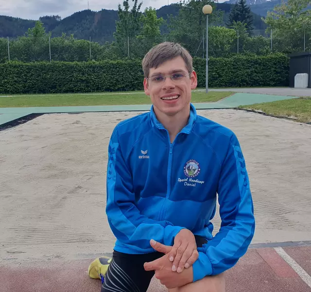 Daniel Stütz stellte einen neuen österreichischen Weitsprungrekord auf. | Foto: Stütz