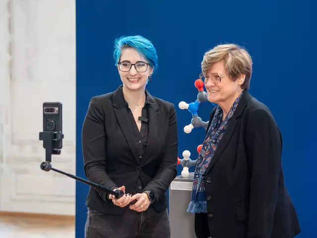 Neben dem Festakt kam es auch zu einem persönlichen Austausch mit PhD-Studierenden der MedUni Wien. | Foto: Valentina Marinelić/MeinBezirk