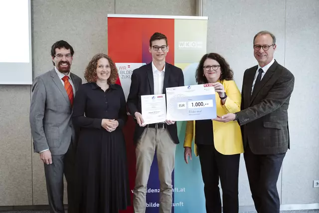 Johannes Kellermann (m.) ist Österreichs zweitbester Schüler. | Foto: Nadine Studeny